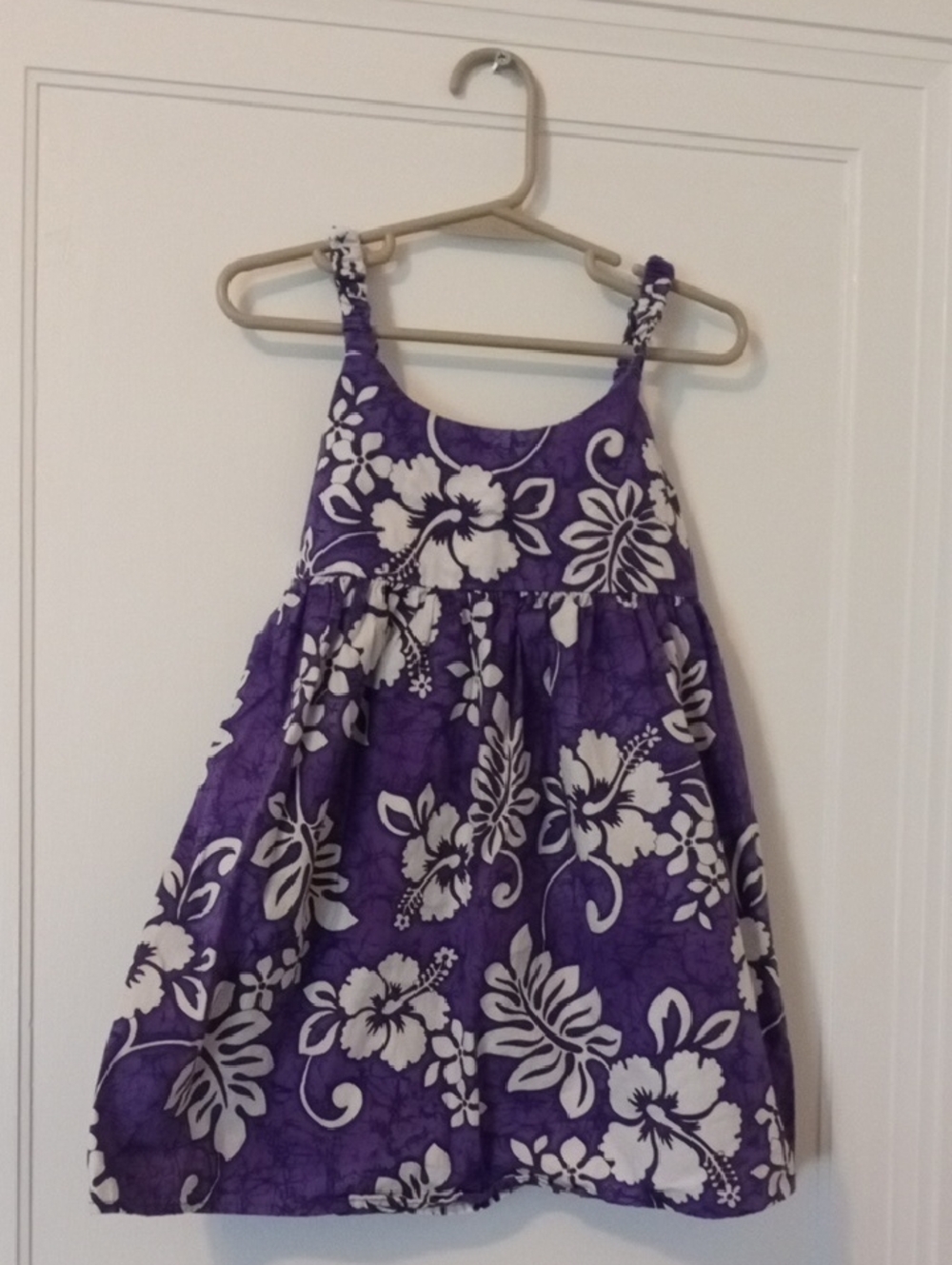 Purple & White Floral Sundress girl 2t